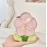 Flower pen holder, ceramic desktop decoration, cute girl's desk, office storage box, stationery shelf, storage jar
