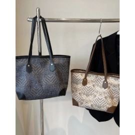 New Fashionable Large Capacity Bag for Women, Versatile Single Shoulder Crossbody Bag, Premium and Exquisite Commuter Tote Bag