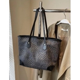 New Fashionable Large Capacity Bag for Women, Versatile Single Shoulder Crossbody Bag, Premium and Exquisite Commuter Tote Bag