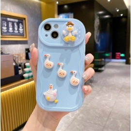 Wave Sliding Window Suitable for iPhone 15 PRO Mobile Sliding Window DIY Duck Soft Shell Apple 1 6 protective sleeves 13xr