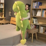 Large dinosaur plush toy doll pillow for sleeping on the bed, leg hugging doll, big doll, female birthday gift