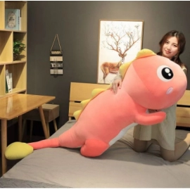Large dinosaur plush toy doll pillow for sleeping on the bed, leg hugging doll, big doll, female birthday gift