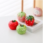 Ceramic Strawberry Apple Jewelry Box Creative Gift Pearl Necklace Ring Dressing Table Storage with Lid Jar for Girls