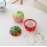 Ceramic Strawberry Apple Jewelry Box Creative Gift Pearl Necklace Ring Dressing Table Storage with Lid Jar for Girls