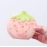 Cute Strawberry Ceramic Decoration Pen Holder Desktop Office Dormitory Creative Makeup Brush Storage Bucket Stationery Storage